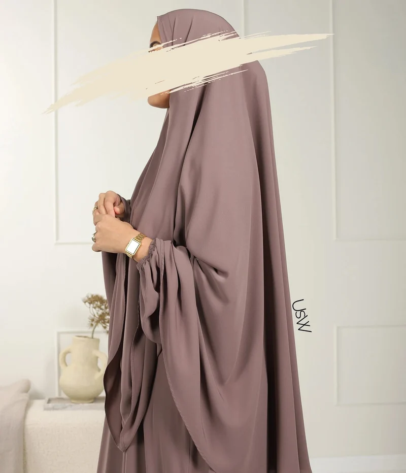 UsW - Pearl Puff Abaya SET