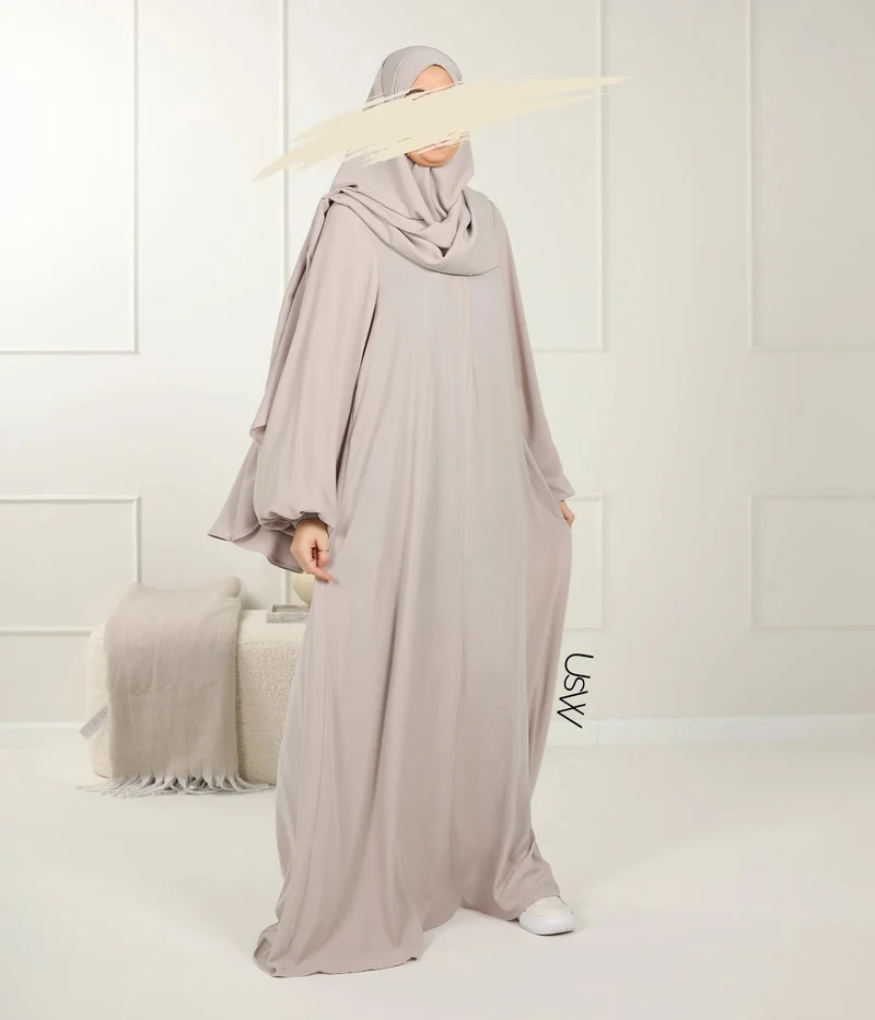 UsW - Pearl Puff Abaya SET