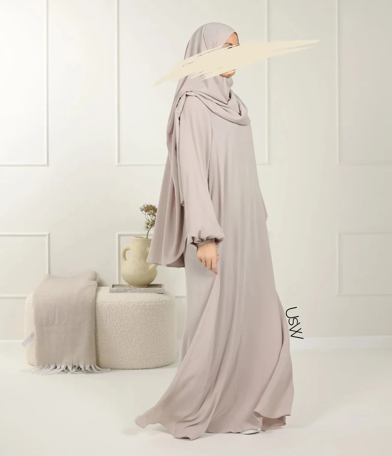 UsW - Pearl Puff Abaya SET