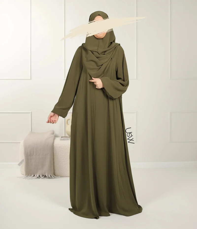 UsW - Pearl Puff Abaya SET