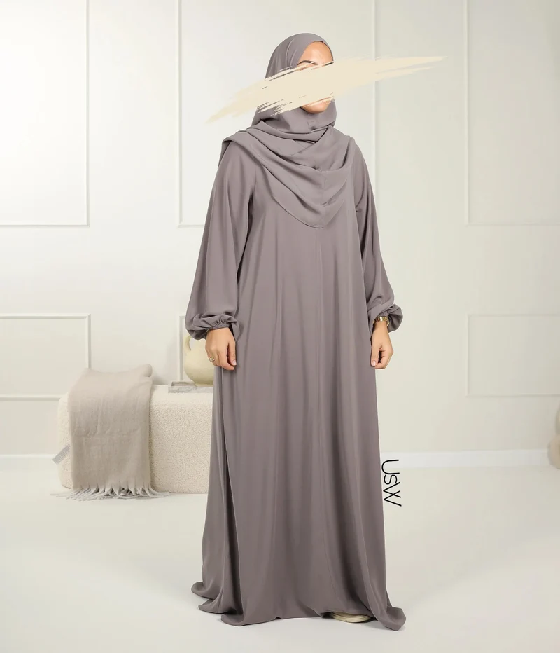 UsW - Pearl Puff Abaya SET