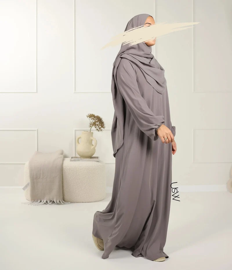 UsW - Pearl Puff Abaya SET
