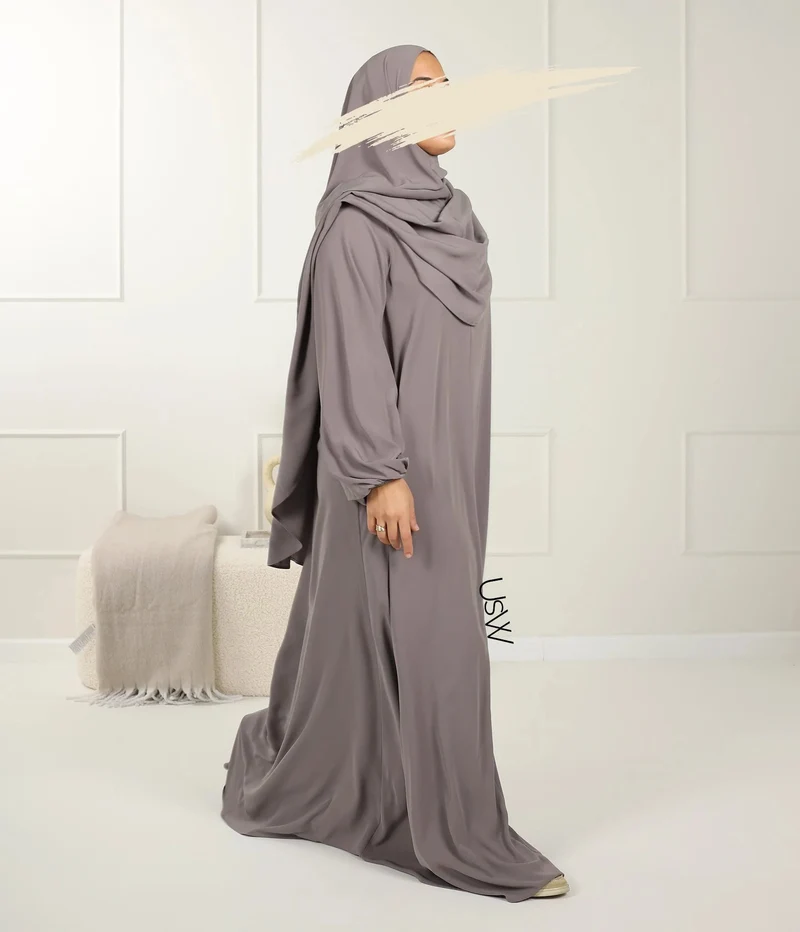UsW - Pearl Puff Abaya SET