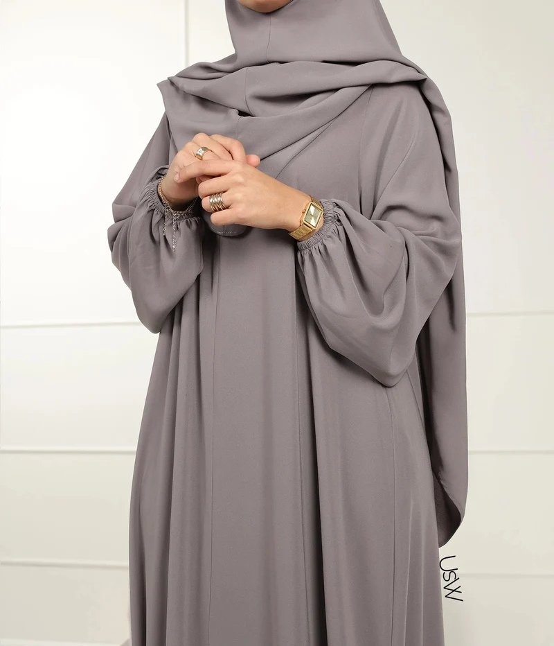 UsW - Pearl Puff Abaya SET