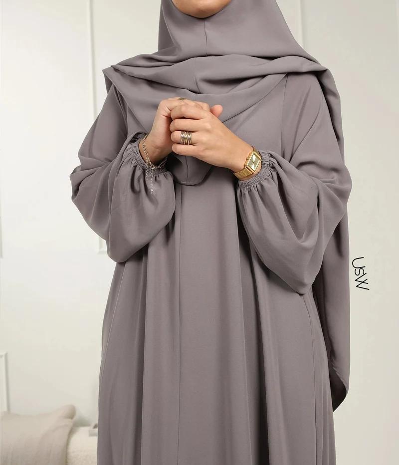 UsW - Pearl Puff Abaya SET