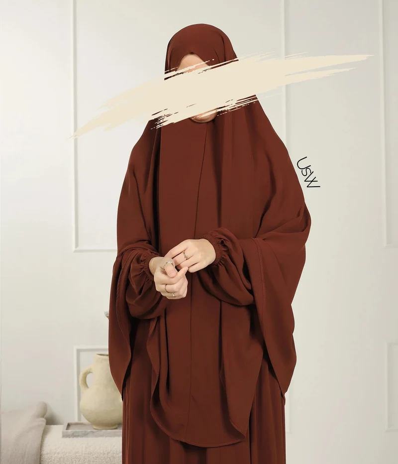 UsW - Pearl Puff Abaya SET