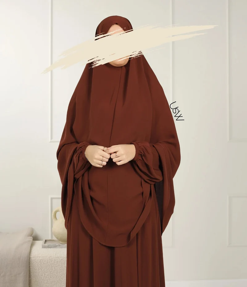 UsW - Pearl Puff Abaya SET