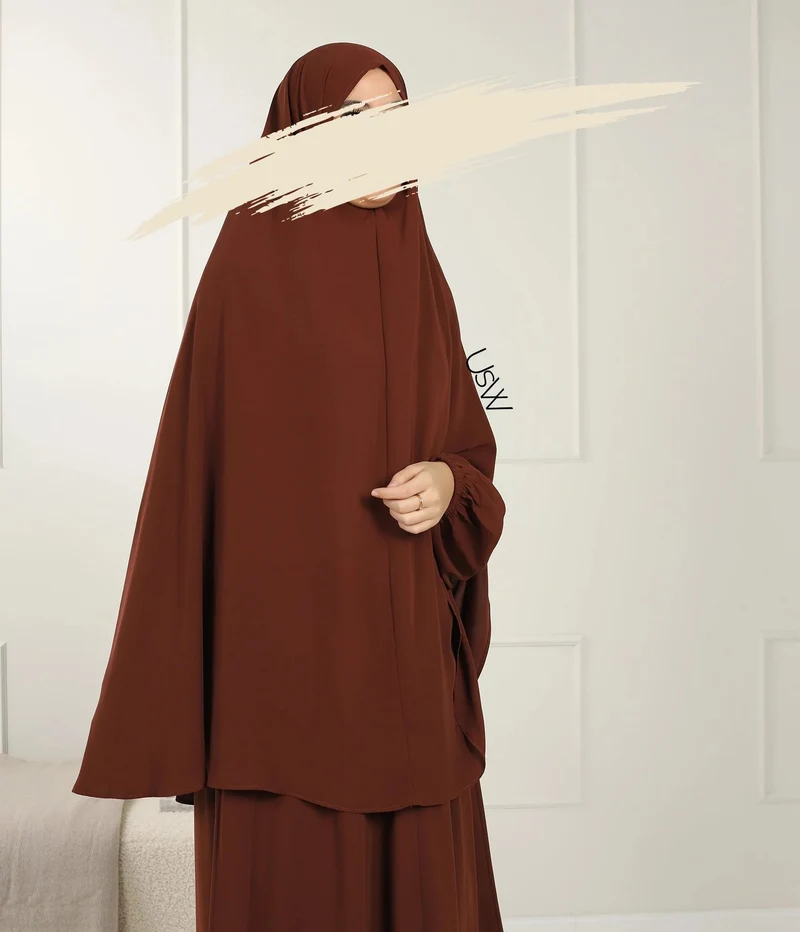 UsW - Pearl Puff Abaya SET