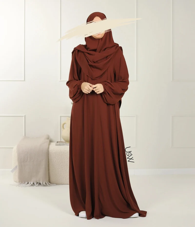 UsW - Pearl Puff Abaya SET