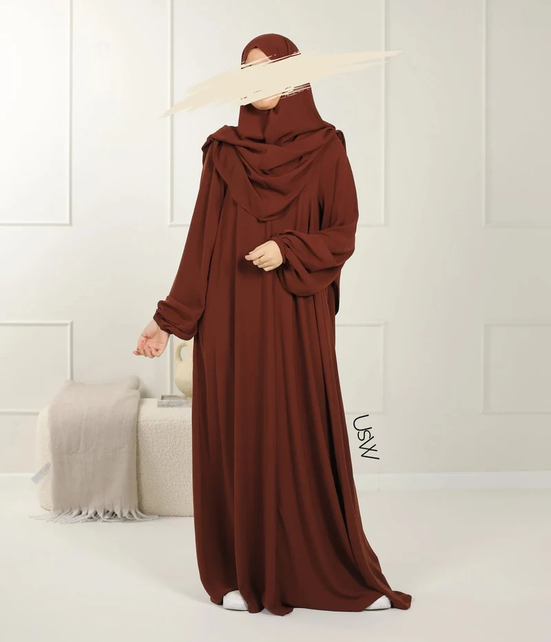 UsW - Pearl Puff Abaya SET
