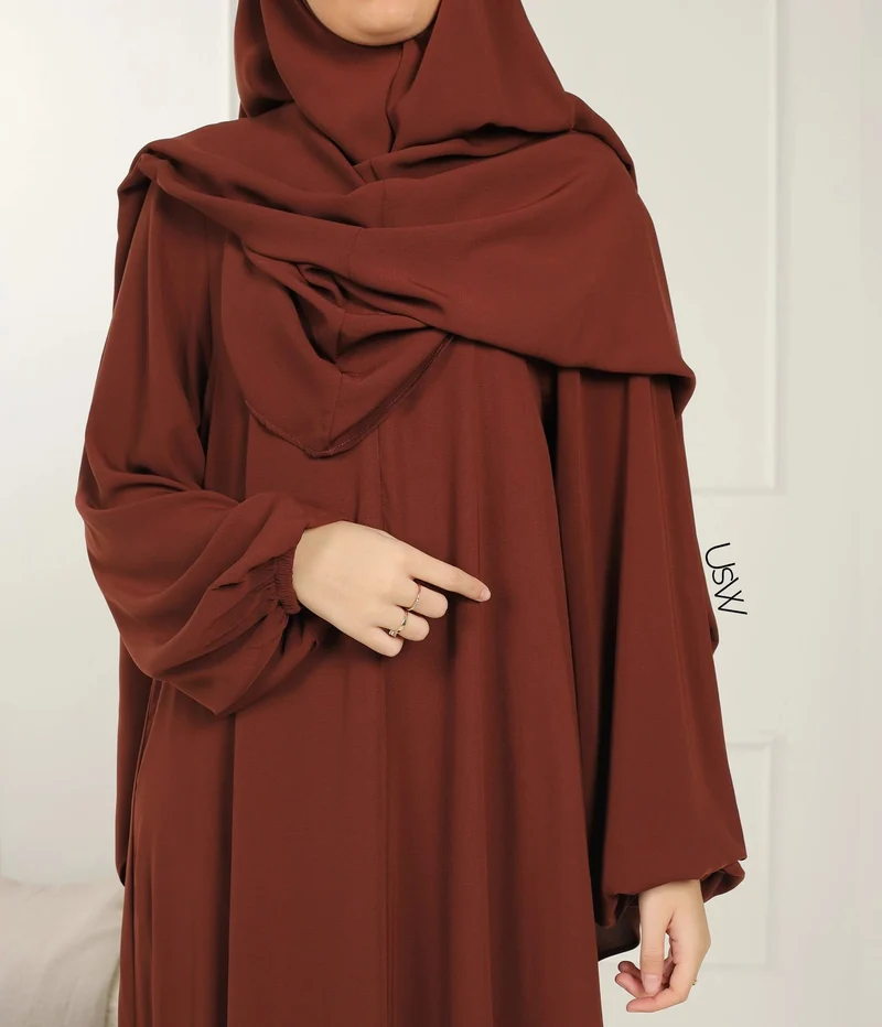 UsW - Pearl Puff Abaya SET