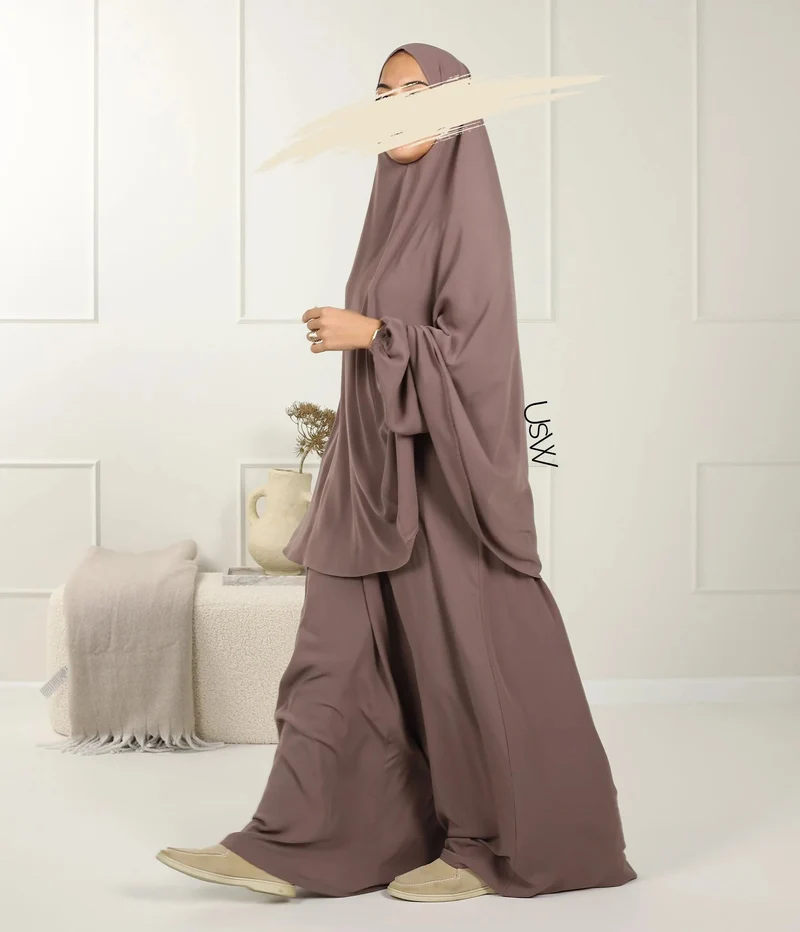 UsW - Pearl Puff Abaya SET