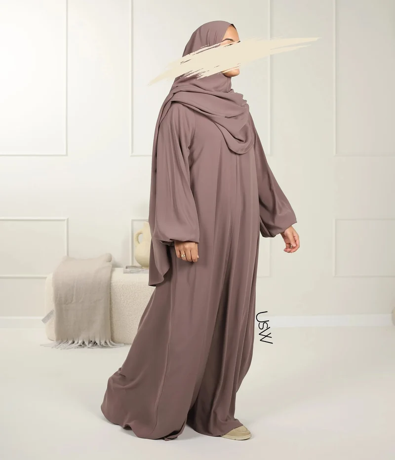UsW - Pearl Puff Abaya SET