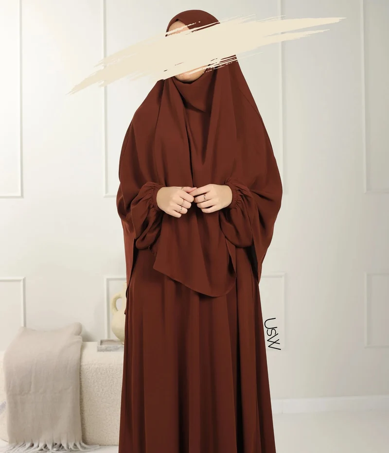 UsW - Pearl Puff Abaya SET