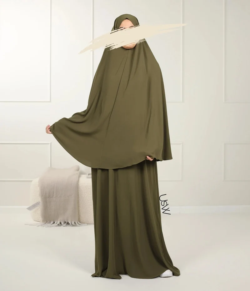 UsW - Pearl Puff Abaya SET