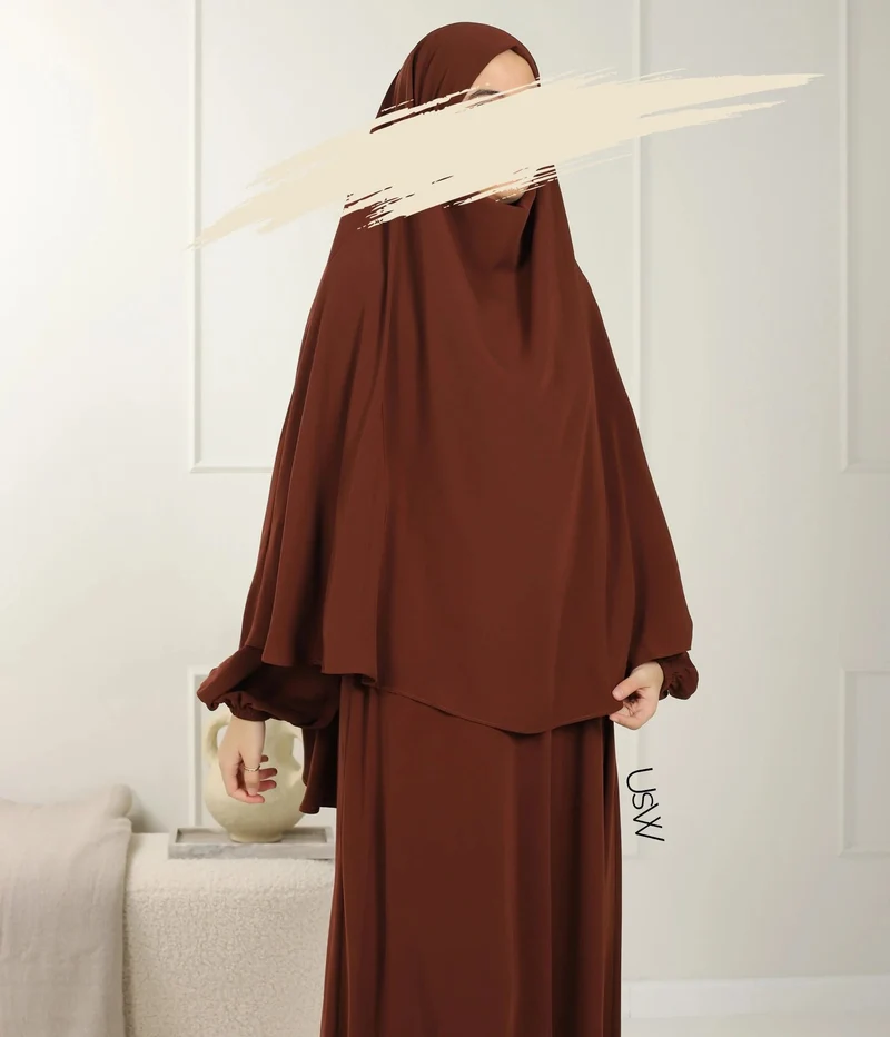 UsW - Pearl Puff Abaya SET