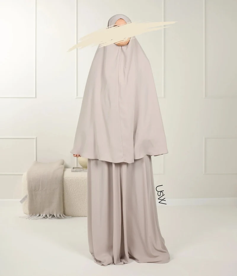 UsW - Pearl Puff Abaya SET