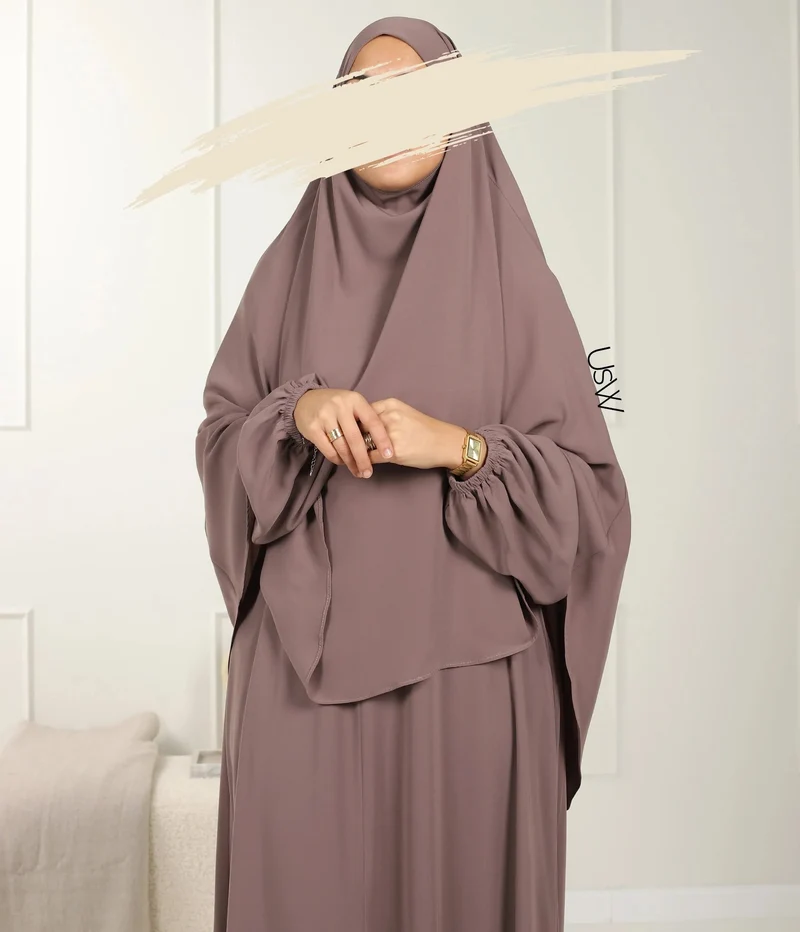 UsW - Pearl Puff Abaya SET