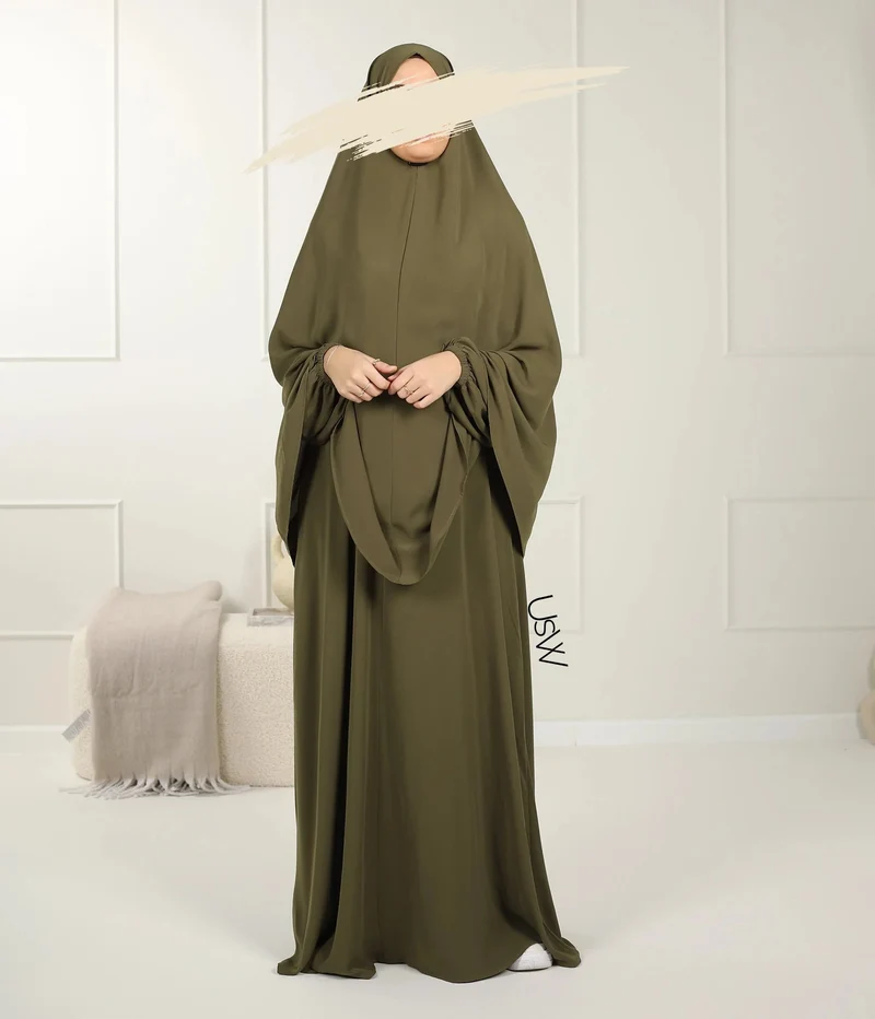 UsW - Pearl Puff Abaya SET