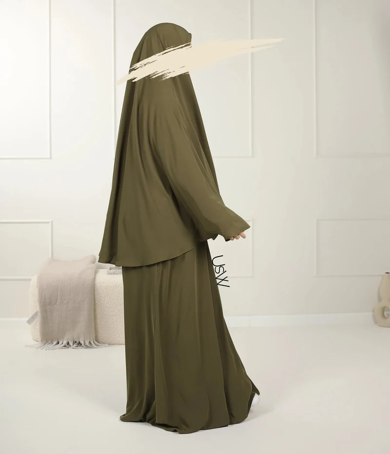 UsW - Pearl Puff Abaya SET