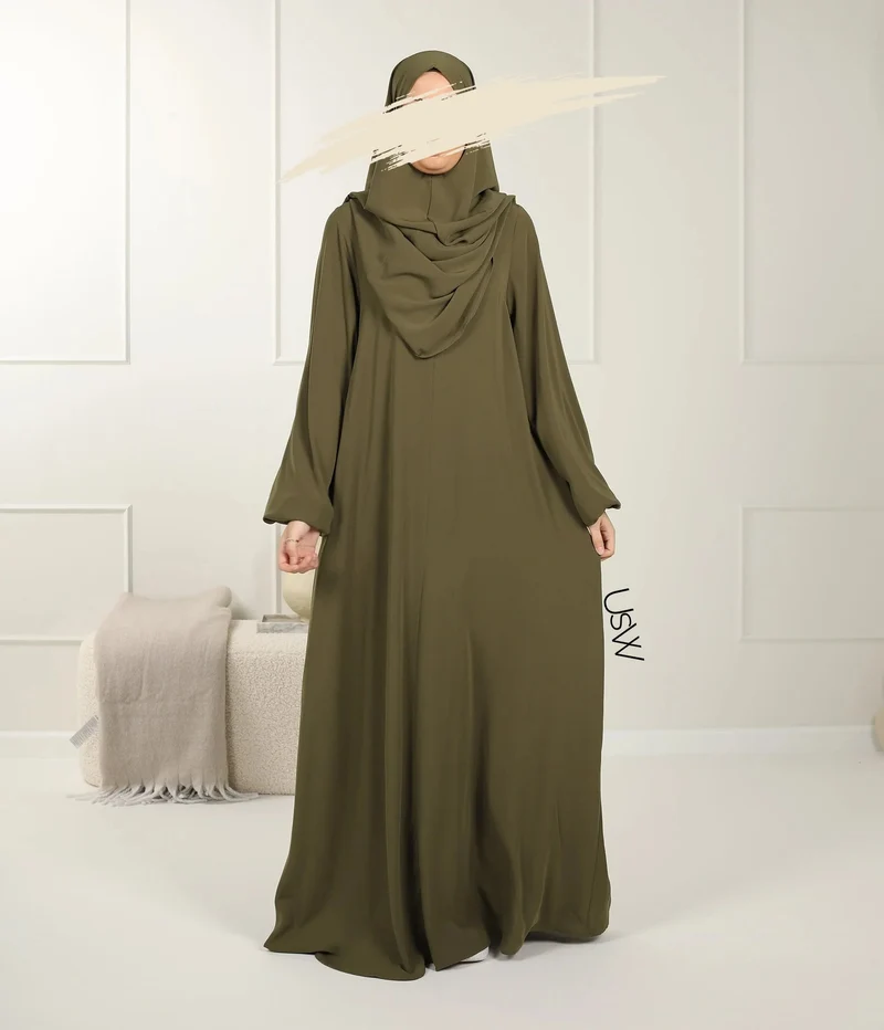 UsW - Pearl Puff Abaya SET