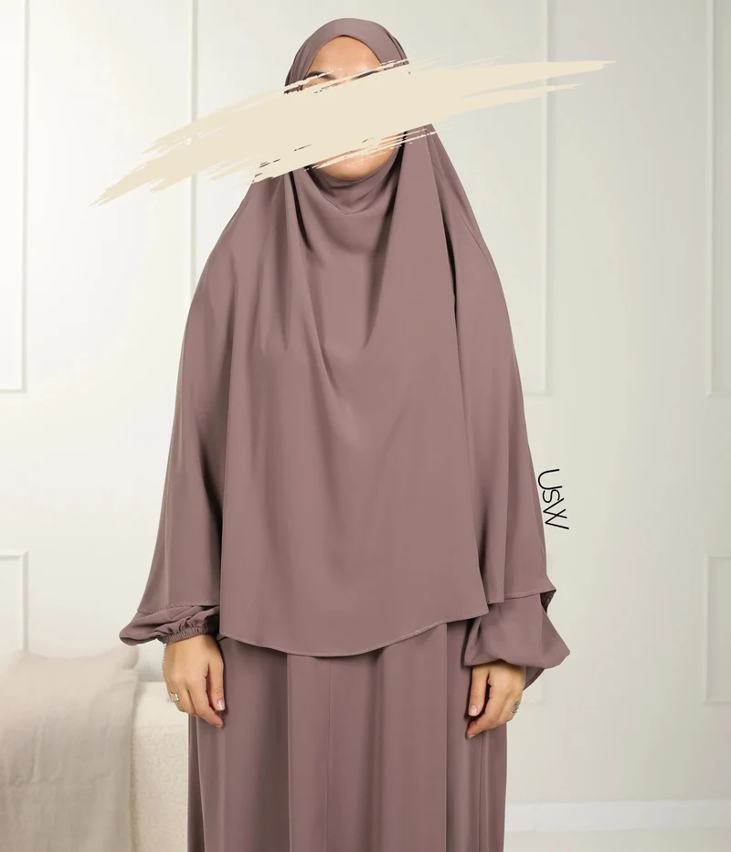 UsW - Pearl Puff Abaya SET