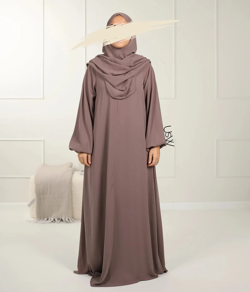 UsW - Pearl Puff Abaya SET