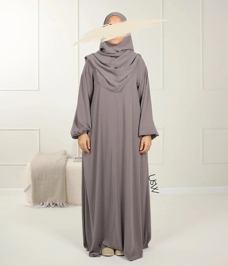UsW - Pearl Puff Abaya SET