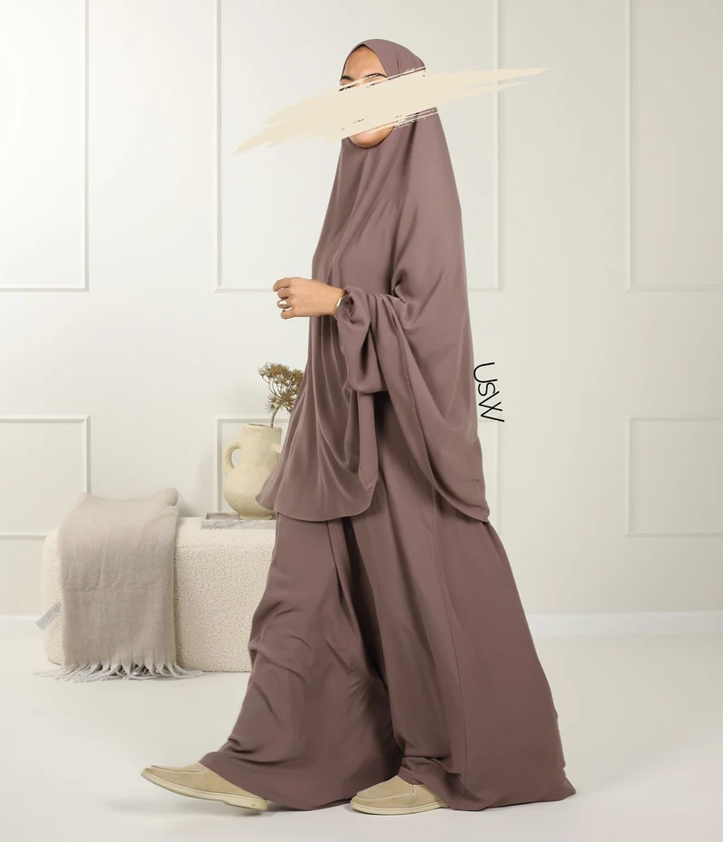 UsW - Pearl Puff Abaya SET