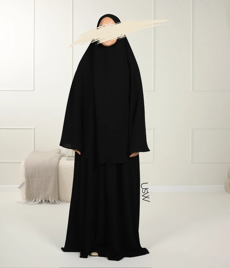 UsW - Pearl Puff Abaya SET