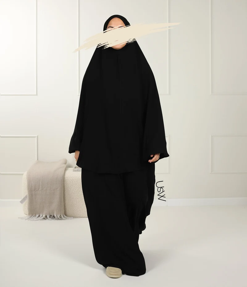 UsW - Pearl Puff Abaya SET