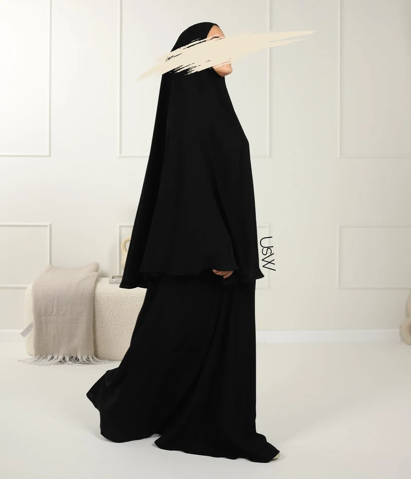 UsW - Pearl Puff Abaya SET