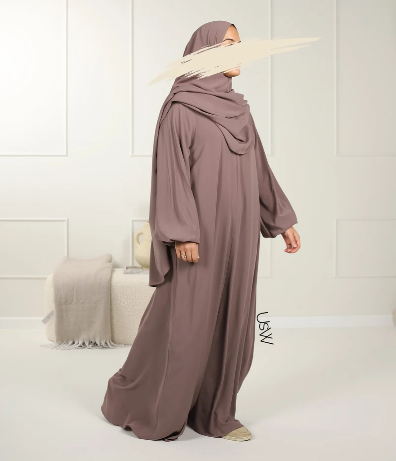 UsW - Pearl Puff Abaya SET
