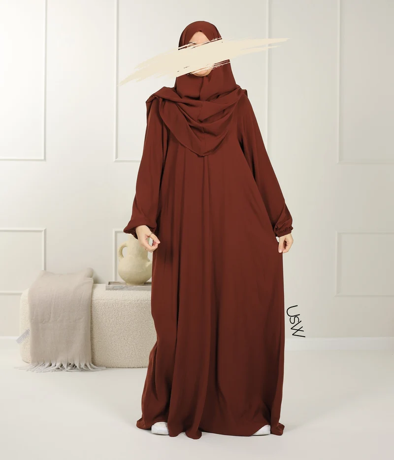 UsW - Pearl Puff Abaya SET