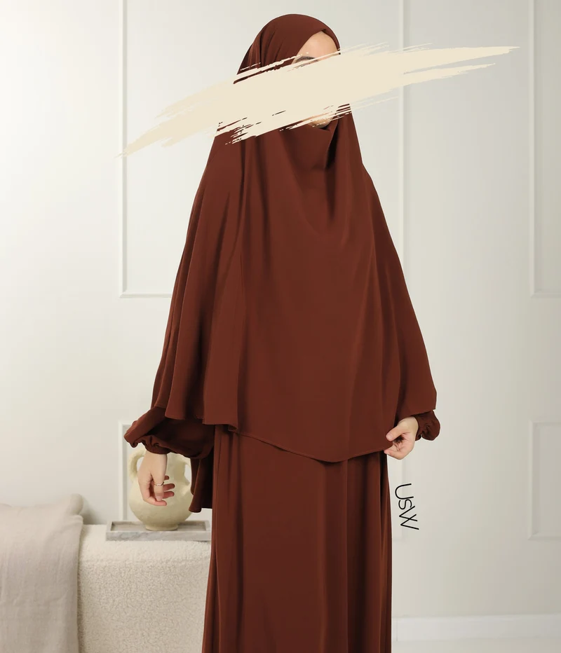 UsW - Pearl Puff Abaya SET