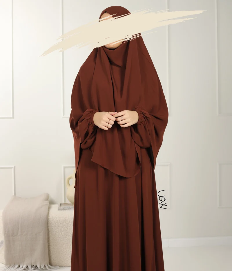 UsW - Pearl Puff Abaya SET