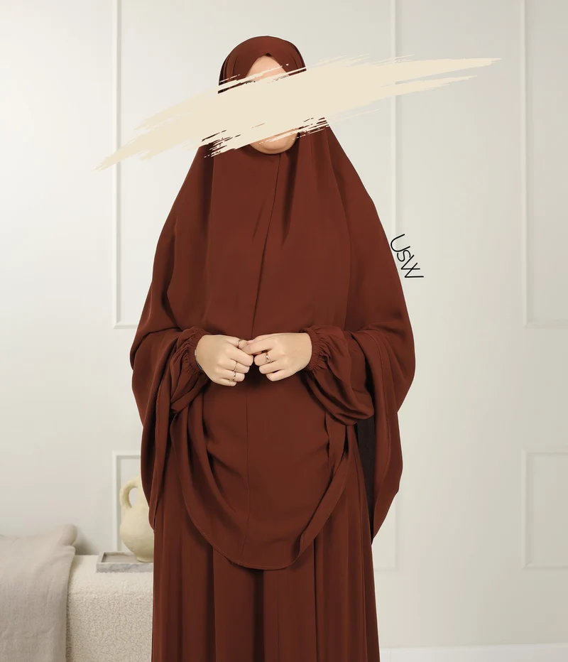 UsW - Pearl Puff Abaya SET