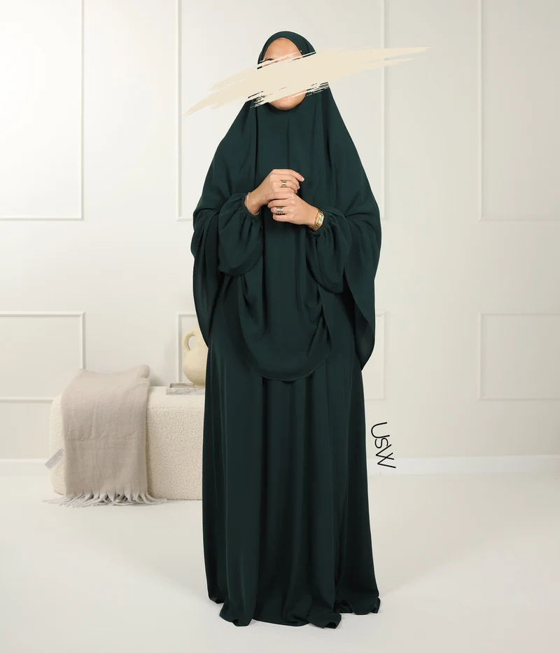 UsW - Pearl Puff Abaya SET