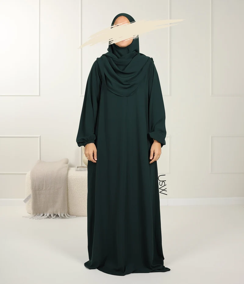 UsW - Pearl Puff Abaya SET