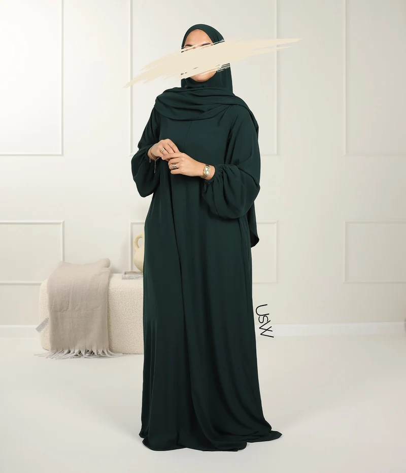 UsW - Pearl Puff Abaya SET