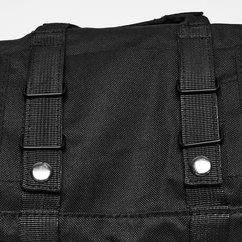 Unisex Cyberpunk Gürteltasche mit Schnallenriemen und D-Ring