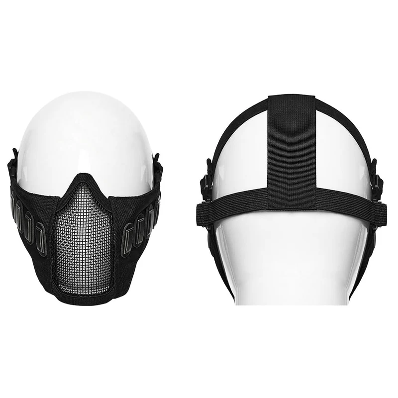 Unisex Punk Tactical Mesh Splice Mask