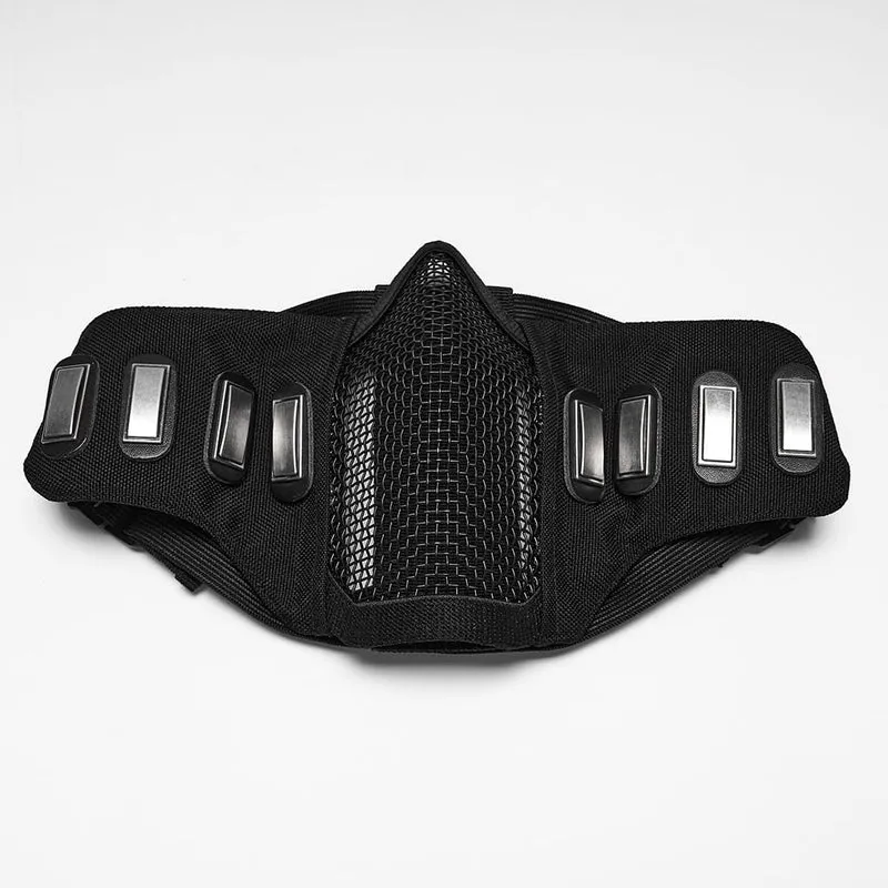 Unisex Punk Tactical Mesh Splice Mask