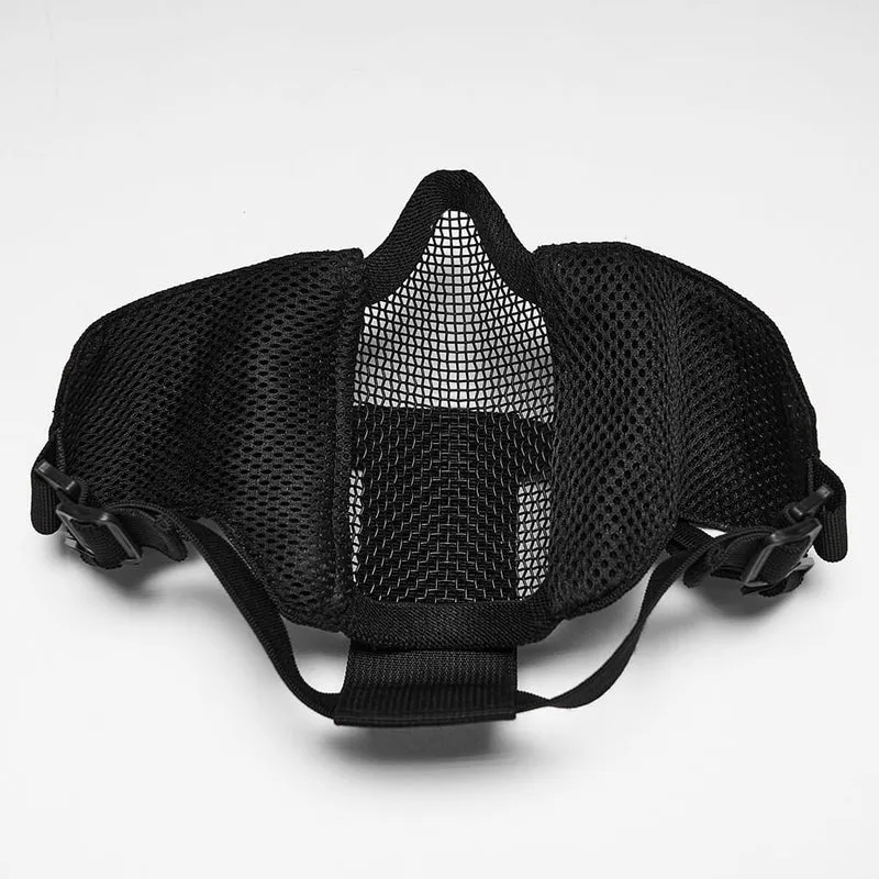 Unisex Punk Tactical Mesh Splice Mask