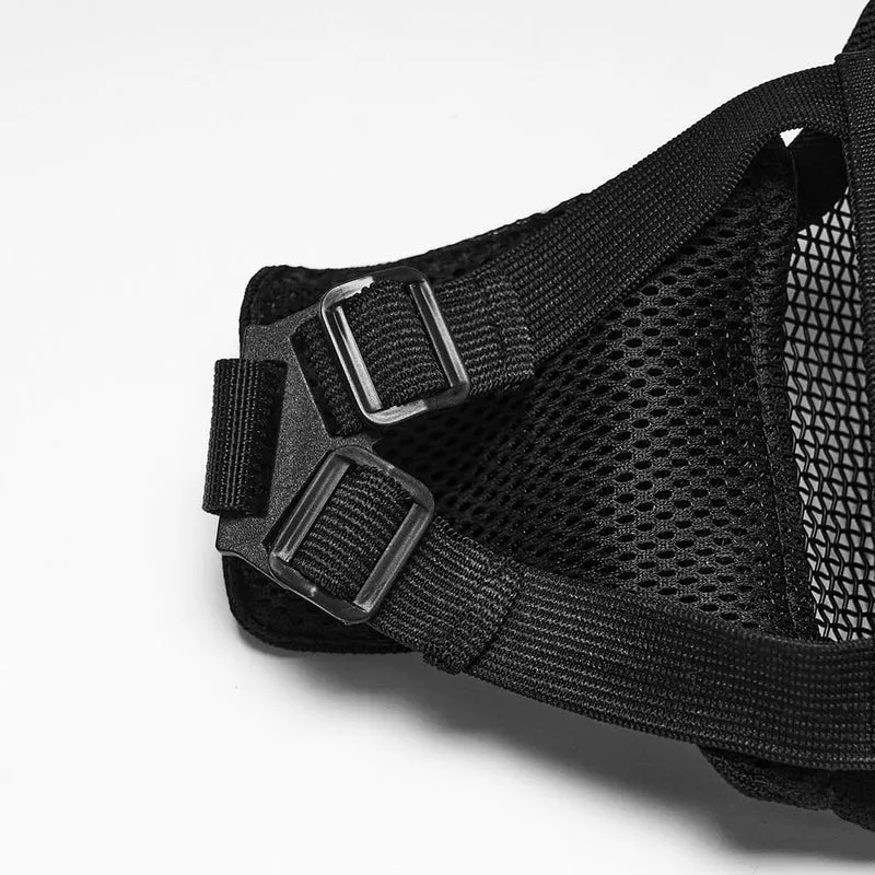 Unisex Punk Tactical Mesh Splice Mask