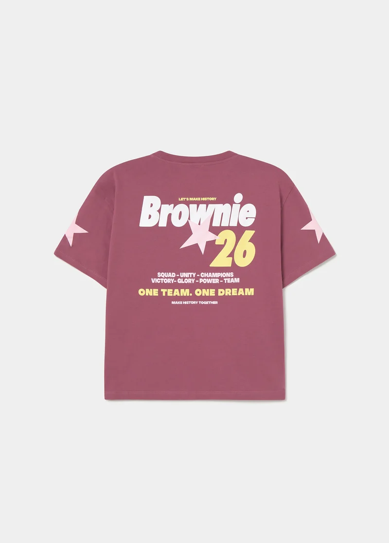 Number-print T-shirt