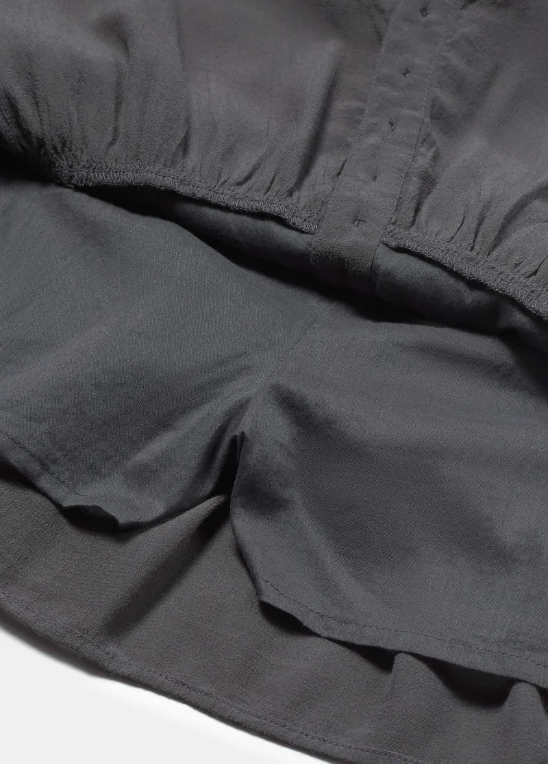 Short skirt with buttons