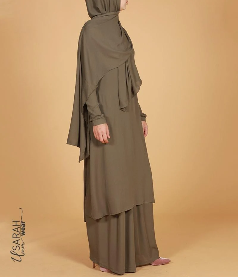 Asala Midikleid Oliv