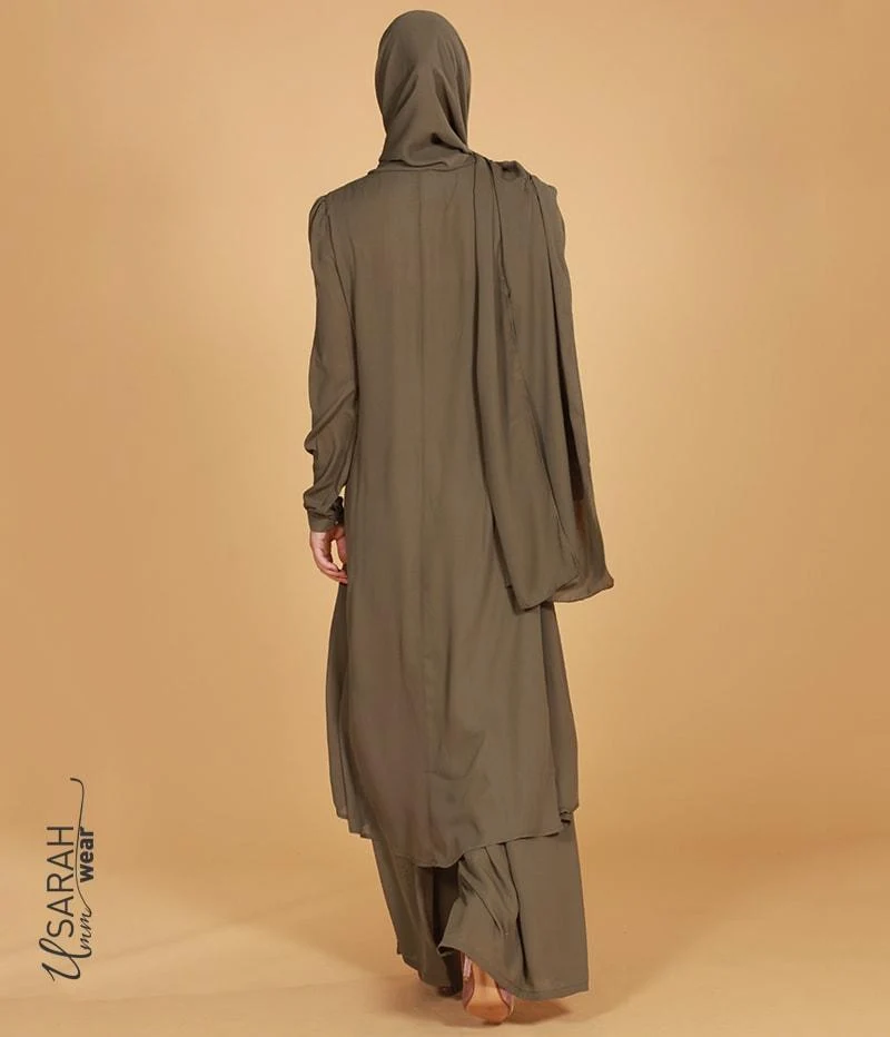 Asala Midikleid Oliv