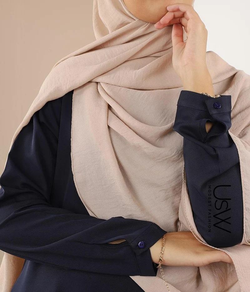 Abaya A-Linie – Ellysa – Blaues Marineblau